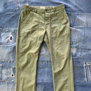 Wallace and Barnes J Crew Military Pants Olive